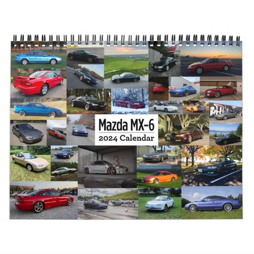 2024 Mazda MX_6 Wall Calendar