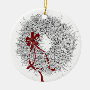 2024 Mele Kalikimaka Ti Leaf Wreath Ornament