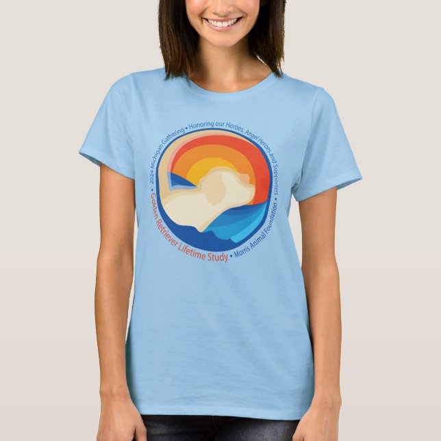 2024 Michigan GRLS Gathering - Women's Basic Blue T-Shirt (Front)