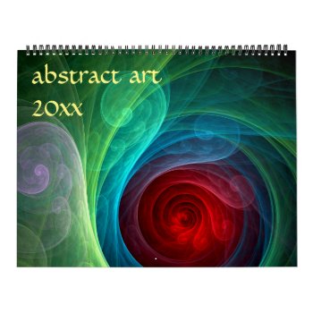 2024 Modern Abstract Art Calendar by OniArts at Zazzle