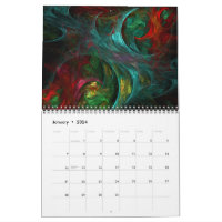 2024 Modern Abstract Art Calendar | Zazzle