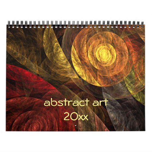 2024 Modern Abstract Art Calendar