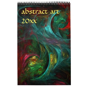 2024 Modern Abstract Art Calendar by OniArts at Zazzle
