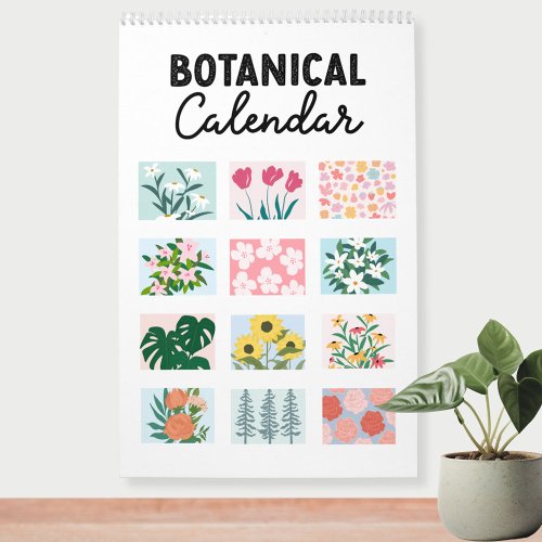 2024 Modern Abstract Botanical Calendar