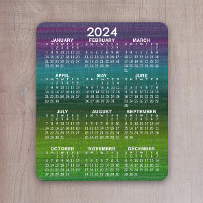 2024 Modern Abstract Calendar Vertical Mouse Pad