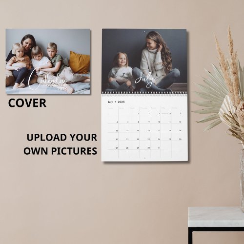 2024 Modern Custom Photo Create Your Own Family Calendar