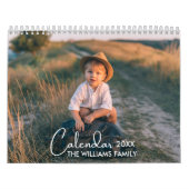2024 Modern Custom Photo Create Your Own Family Calendar (Cover)