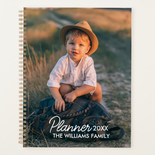 2024 Modern Custom Photo Create Your Own Family  Planner