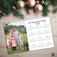 2024 Modern Personalized Photo Calendar Magnetic Dry Erase Sheet at Zazzle