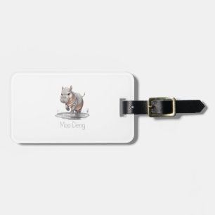 2024 Moo Deng T-Shirt Luggage Tag