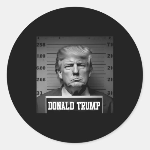 2024 Mugshot Trump Mug Shot President  Classic Round Sticker