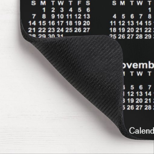 2024 Neon White Large Print Calendar By Janz Mouse Pad Zazzle