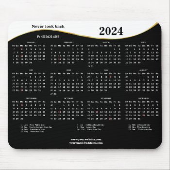 2024 Never Look Back Mouse Pad by Stangrit at Zazzle