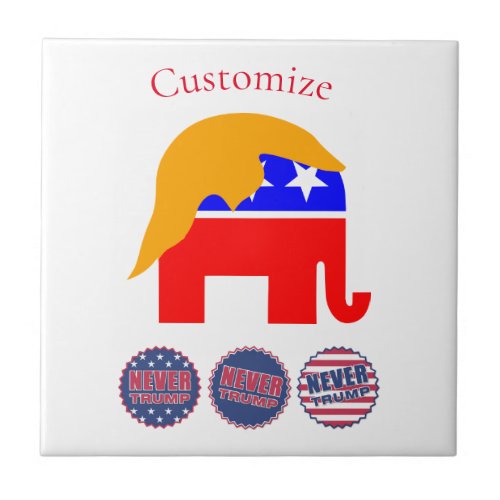 2024 Never Trump Thunder_Cove Ceramic Tile