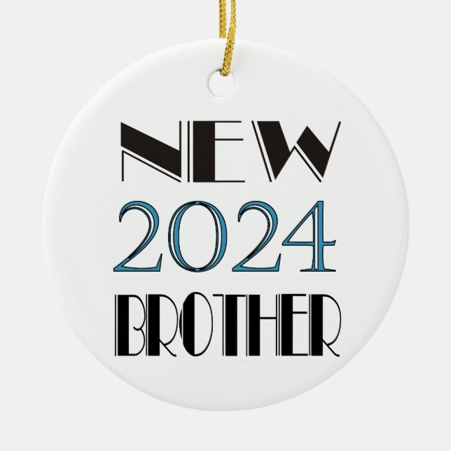 2024 New Brother Ceramic Ornament (Front)