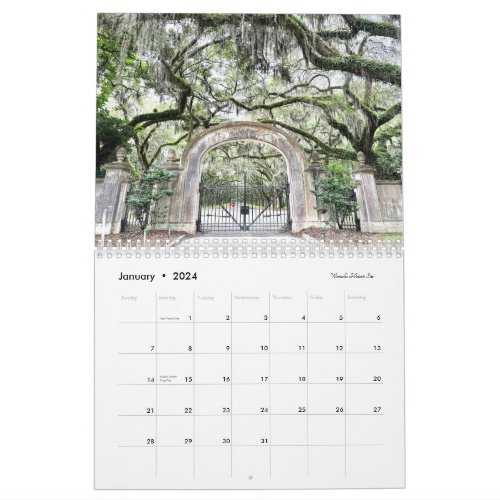 2024 NEW Charming Savannah Calendar 