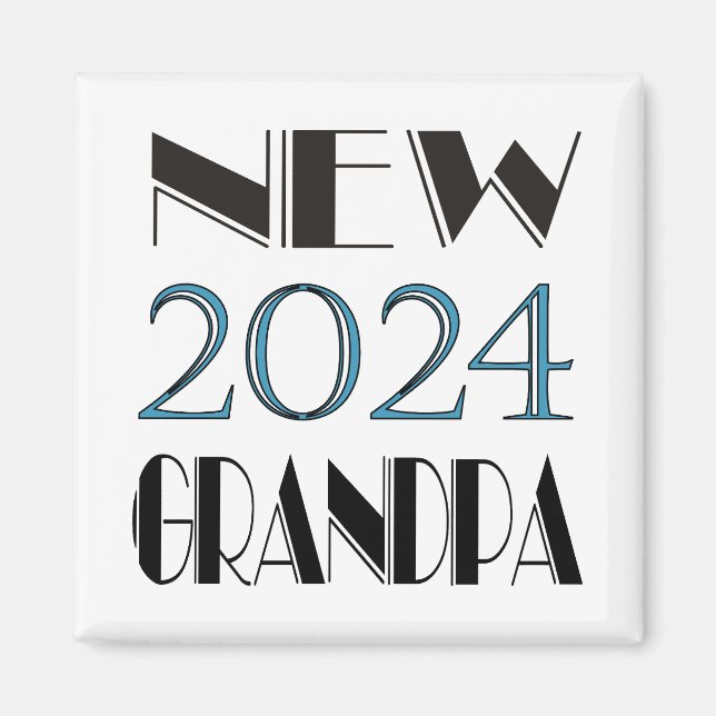 2024 New Grandpa Magnet (Front)