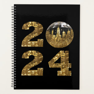 2024 New Year-Gold-Ball-NYC Gold- Planner