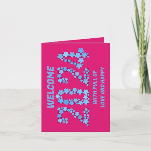 2024 NEW YEAR GREETING MOM DAD SISTER BROTHER BOSS HOLIDAY CARD