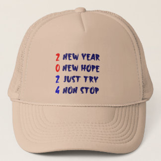 2024,new year,new hope,just try, non stop trucker hat