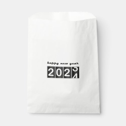 2024 New Years Eve Odometer Typography Favor Bag