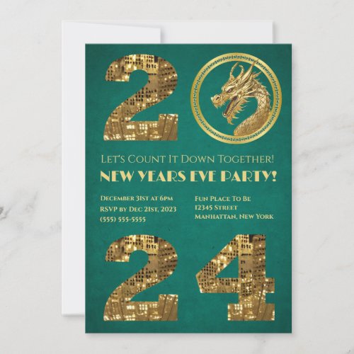 2024 New Years Eve Party_Chinese New Year_Dragon_ Invitation