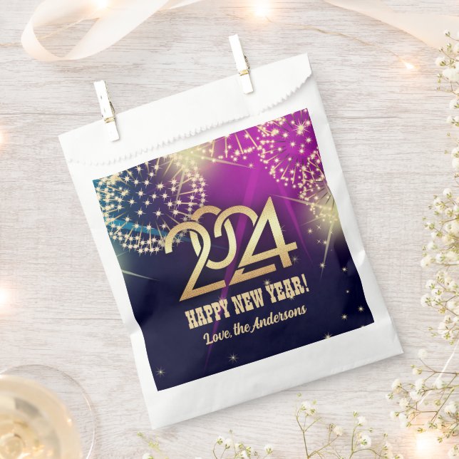 2024 New Year's Eve Party Custom  Favor Bag (Clipped)