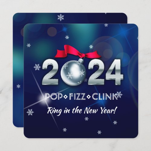 2024 New Years Eve Party Custom Invitation