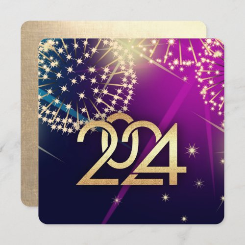 2024 New Years Eve Party Custom Invitations