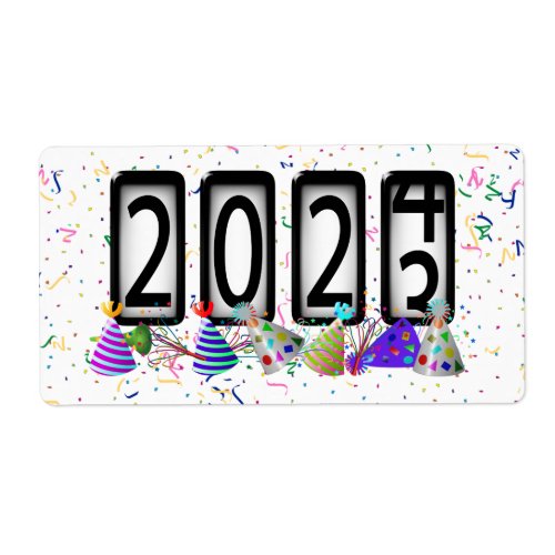 2024 New Years Odometer Label