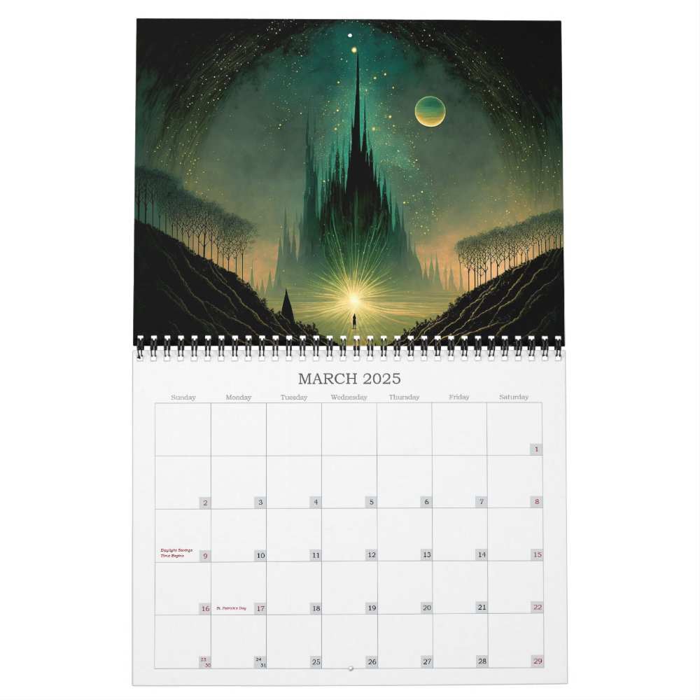 Discover Nightscapes Surreal Landscape 2024 Calendar