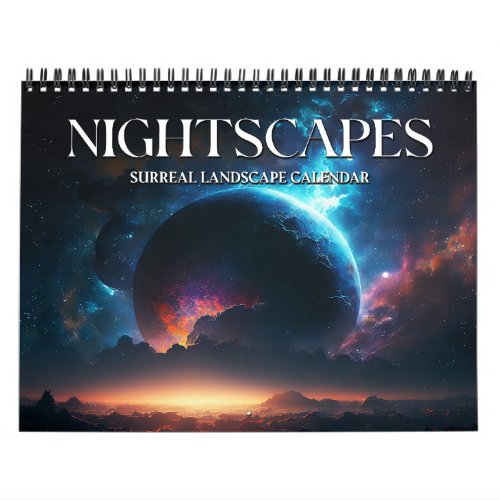 2024 Nightscapes 2 Surreal Space Landscape Art Calendar