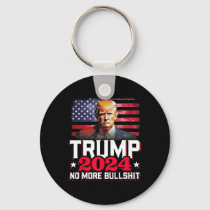 2024 No More Bull America Flag  Keychain