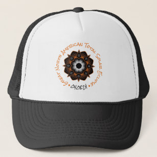 2024 North American Total Solar Eclipse Mandala Trucker Hat