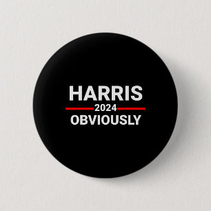 2024 Obviously Harris Waltz 2024 Election Kamala H Button