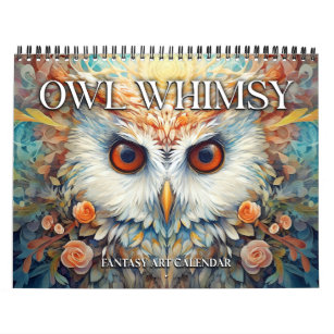 2024 Owls Whimsical Fantasy Art Calendar