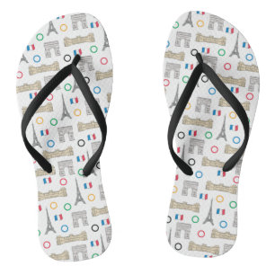 2024 Paris France Games Summer  Flip Flops