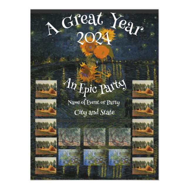 2024 Party Celebration Holiday Dinner Cruise Ship Photo Print (Front)