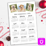 2024 Personalized Photo Pet Dog 12 Month Calendar  Magnetic Dry Erase Sheet<br><div class="desc">2024 Yearly Calendar Photo Magnetic Dry Erase - This custom photo calendar magnetic dry erase board is perfect to highlight or circle special family dates, anniversaries, birthdays, and reunions. Personalize these full year photo calendar cards with your pet photos, dog photos, favorite family portrait and family name (keep 2024 in...</div>