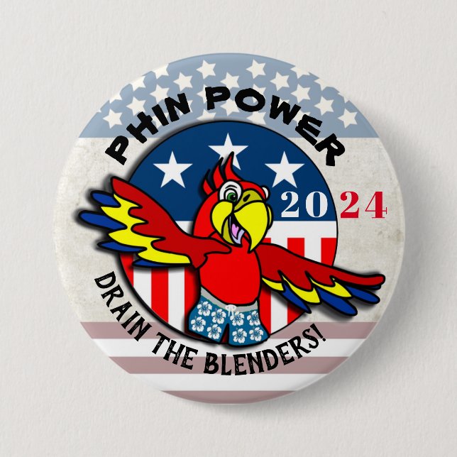 2024 PHin Power Party Button (Front)