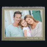 2024 Photo Calendar Full Size Pictures Olive Green<br><div class="desc">Create your own calendar with 13 of your favorite photos. The calendar template is ready for you to upload your pictures, which will be displayed in landscape format, with the main pic on the front cover and one for each month. The 12 pictures you choose for the monthly pages will...</div>