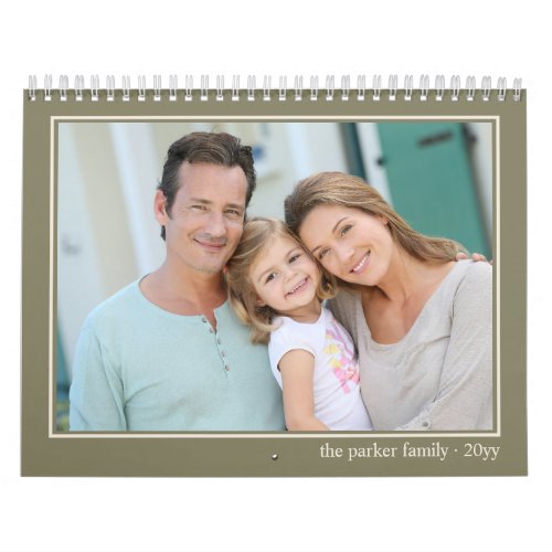 2024 Photo Calendar Full Size Pictures Olive Green