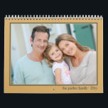 2024 Photo Calendar with Picture per Month Ochre<br><div class="desc">Create your own calendar with 13 of your favorite photos. The calendar template is ready for you to upload your pictures, which will be displayed in landscape format, with the main pic on the front cover and one for each month. The 12 pictures you choose for the monthly pages will...</div>