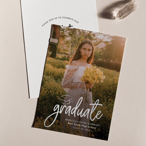  2024 Photo Graduation Silver Foil Announcement