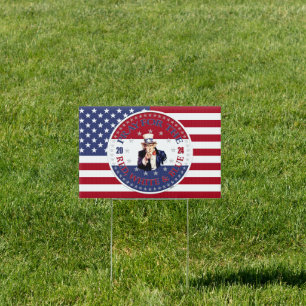 2024 Pray For The Red, White and Blue Uncle Sam Sign