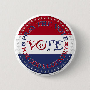 2024 Pray The Vote For God and Country VOTE Script Button