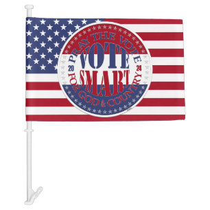 2024 Pray The Vote For God and Country Vote Smart Car Flag