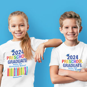 2024 Preschool Graduate Cute Custom School Kids Hoodie