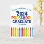 2024 Preschool Graduation Custom Cute Crayon Card