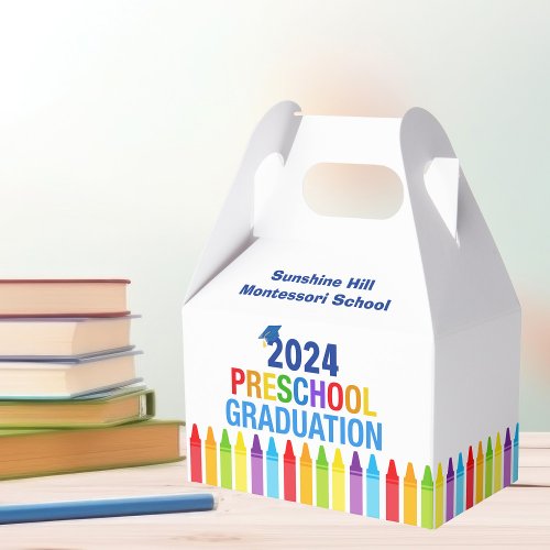 2024 Preschool Graduation Custom School Party Favor Boxes